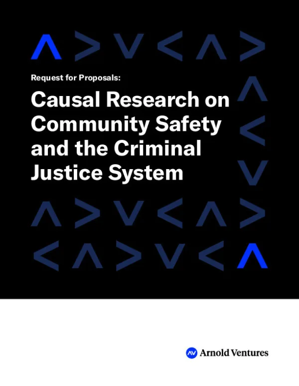 Causal Research on Community Safety in the Criminal Justice System 2025