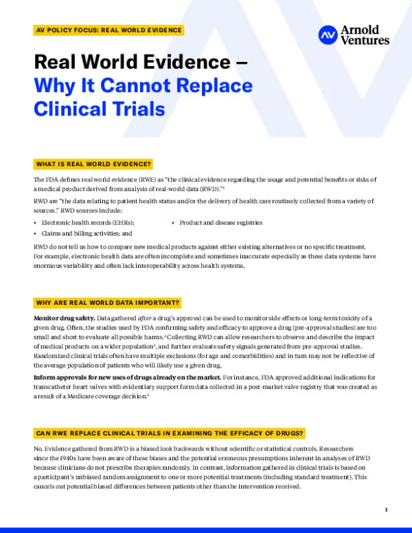 AV Real World Evidence Policy v3