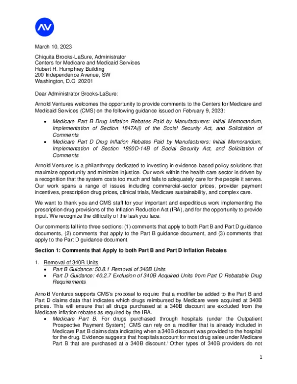 Arnold Ventures Inflation Penalty Comment Letter FINAL