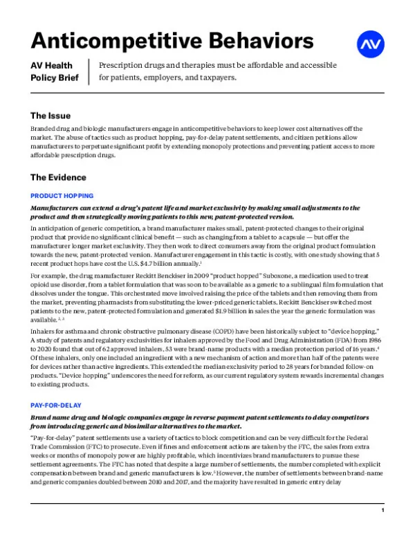 AV Health Care Policy Brief FINAL