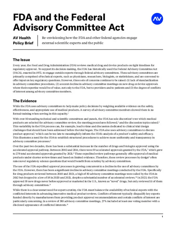 AV HC draft advisory committee v3 FINAL
