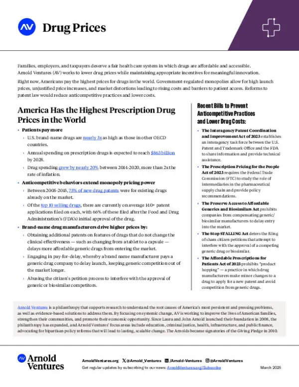 Health Care - Drug Prices Overview
