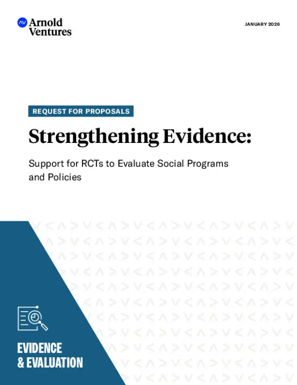 AV RFP Strengthening Evidence