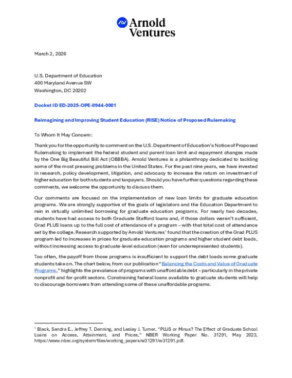 AV Comment on RISE Rules