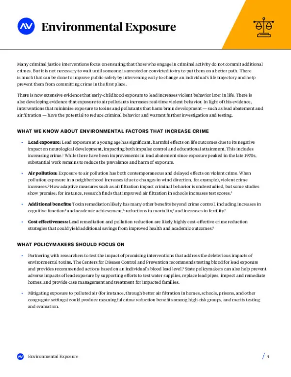 AV Brief CJ Environmental Exposure