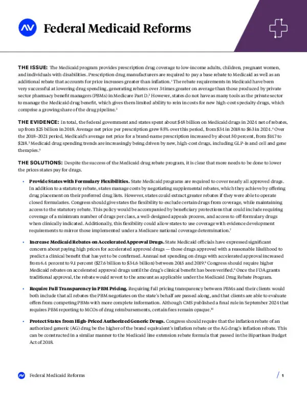 Federal Medicaid Reforms Brief
