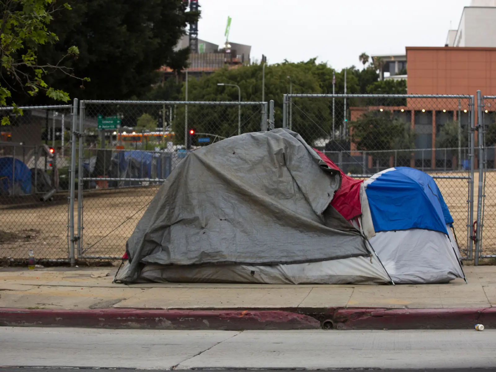 Image of tent for homeless.