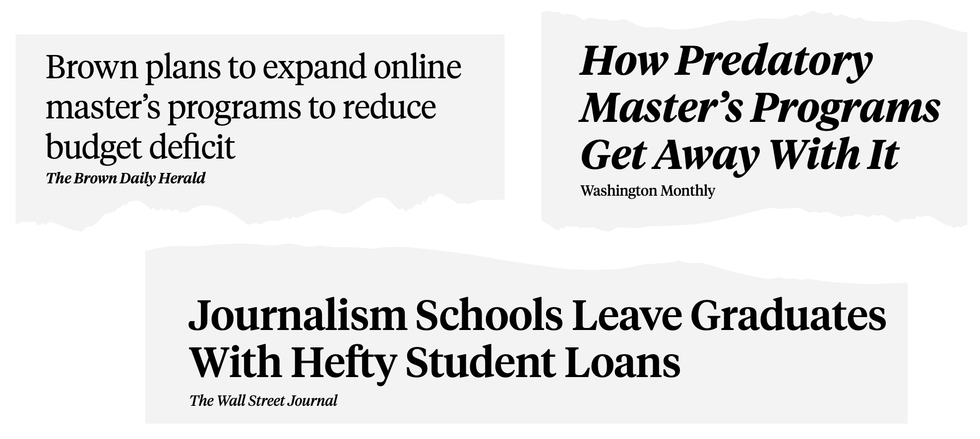 Newspaper clippings